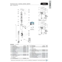 Ideal Standard Griffhebel STRADA, rund, Multiport, F960983AA kpl., Chrom