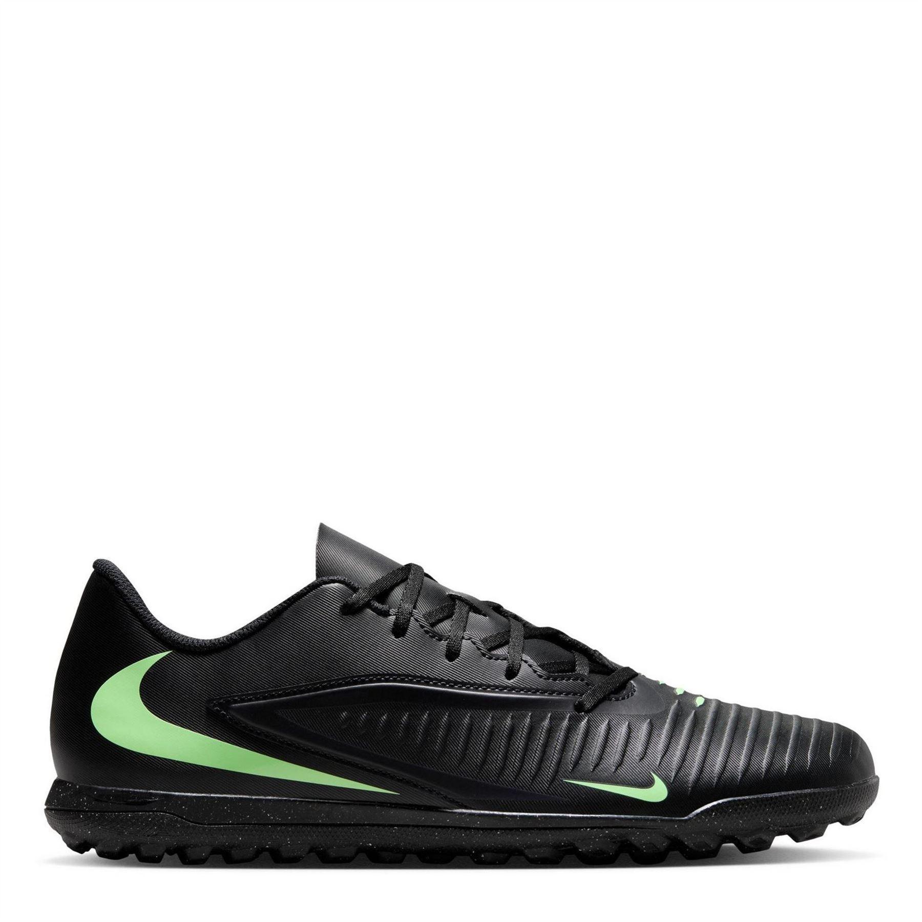 Nike - "Phantom 6" Fußball-Stiefel für Herren/Damen Unisex, Flach (Schwarz/Grün)