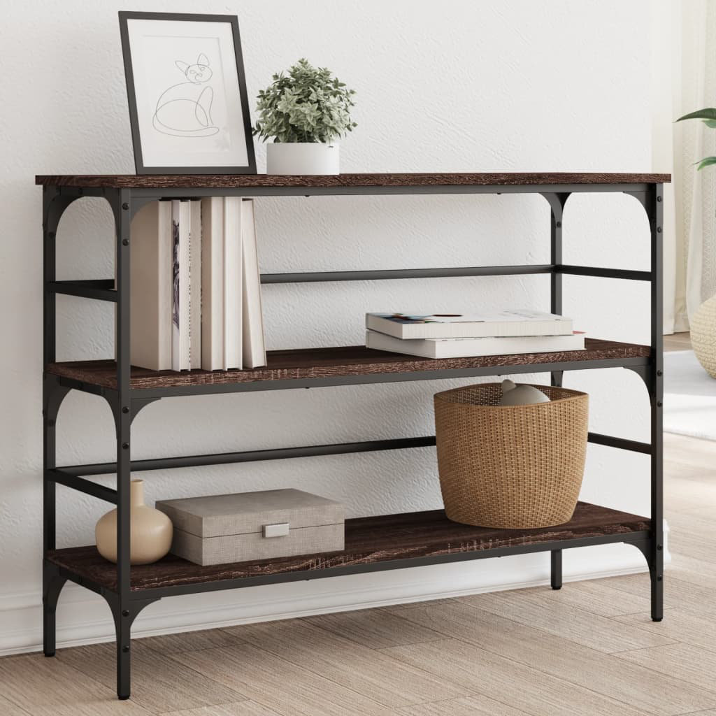 17 Stories Nyaja 100 cm W Console Table Brown Oak