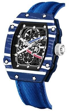 ModernMart Ultra Thin Barrel Shape Quartz Watch Nylon Strap Stylish Casual Timepiece e