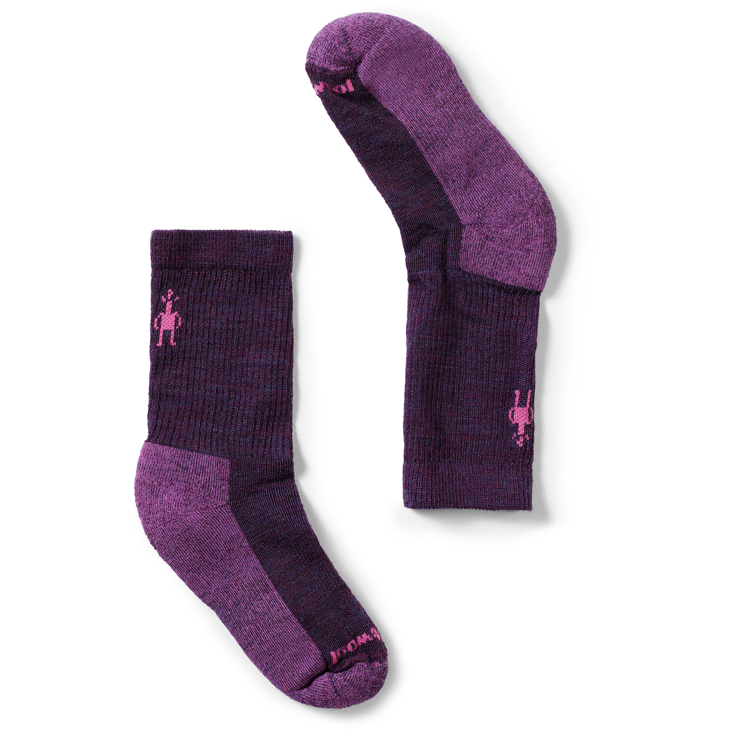 Smartwool Hike Light Cushion Crew Kinder Wandersocken lila Größe 25 Trekking Widerstandsfähig Merinowolle