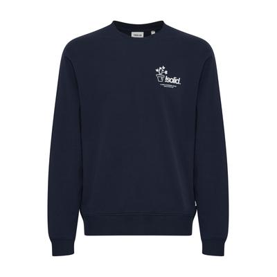Rundhalspullover SOLID "Rundhalspullover SDImran", Herren, Gr. XXL, blau (insignia blau), Obermaterial: 100% Baumwolle CO., Sweatshirts Rundhalspullover