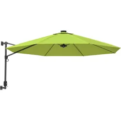 vidaXL Wand-Sonnenschirm Apfelgrün 290 cm