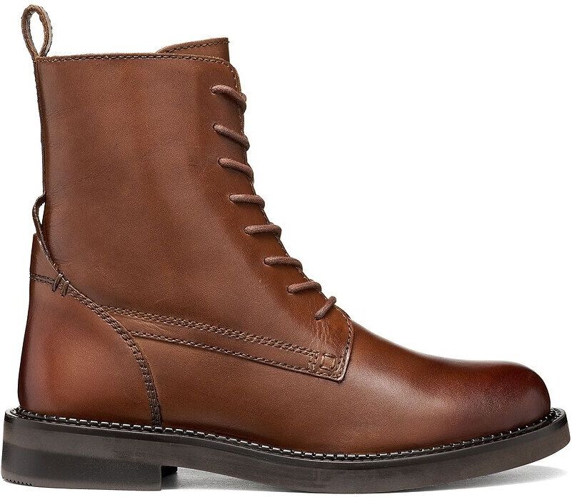 GEOX Bottines respirantes à lacets en cuir Serilda