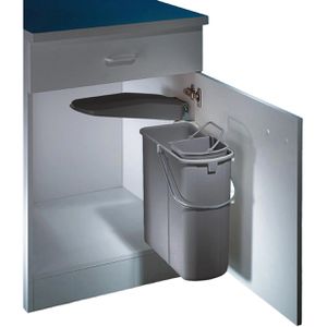 Wesco Einbaumülleimer Klassikline Single-Junior, ab 45cm Schrankbreite, Kunststoff, 1x 14 und 1x 5 Liter