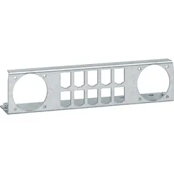 Hager UM00K3 Patchpanel für 10 Patchmodule RJ45 und für 2 Integro flow Einsätze