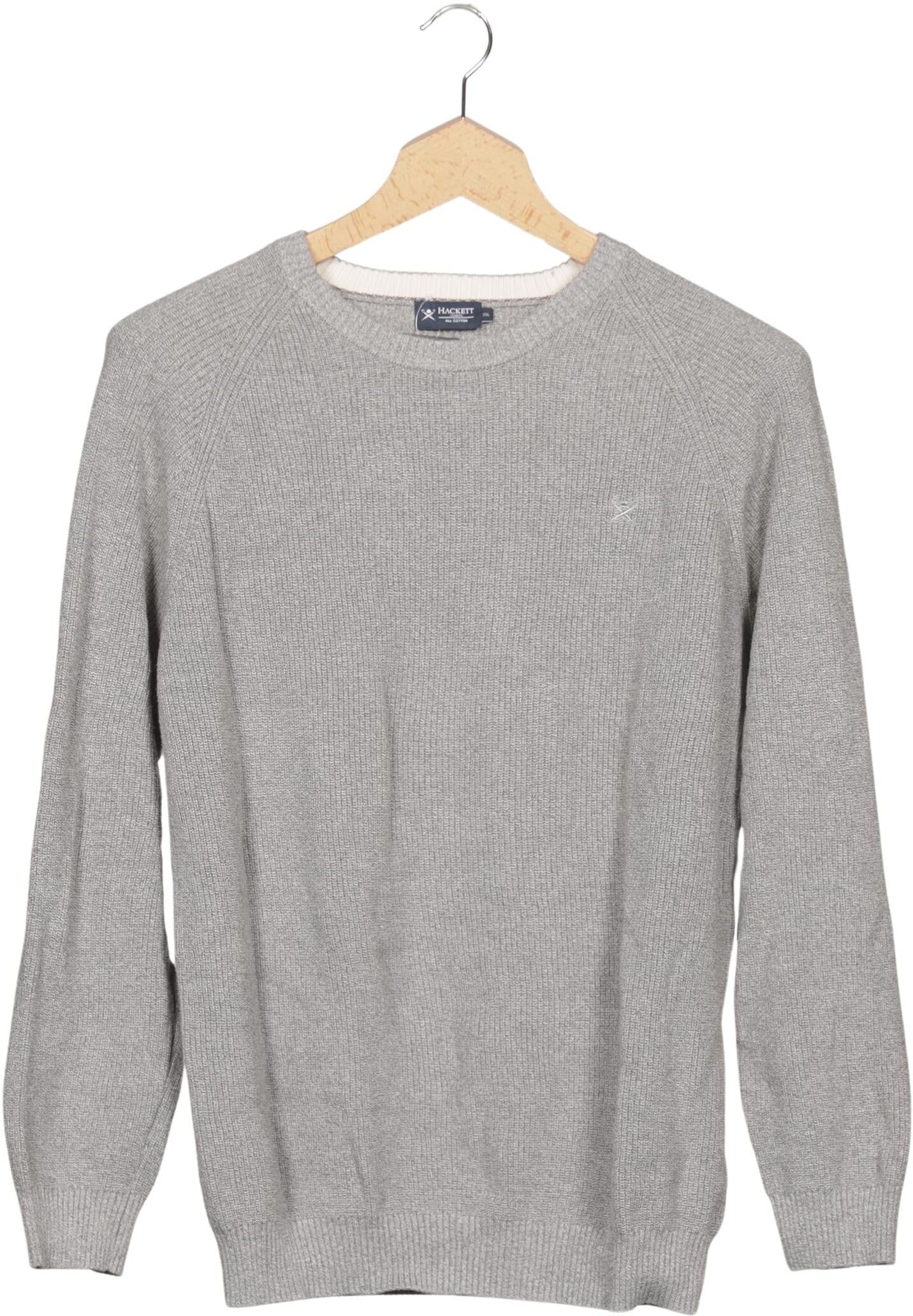 Hackett London Herren Pullover, Grau, Gr. Xxl, Baumwolle - Second Hand