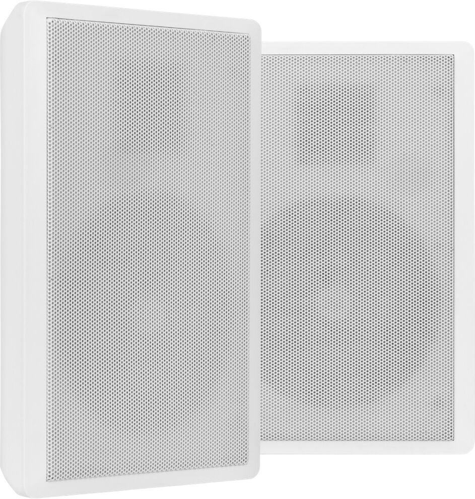 Pack 2x Coluna Passiva Slim 5,25” 10W c/ Transformador Linha 100V (WSF30W) Branco - POWER DYNAMICS