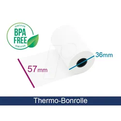 ARTD ADT573712 - Thermopapier, 57 mm, 15 m, 1er Pack