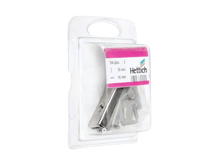 Hettich Möbelriegel Gerade 16 cm 2 Stück