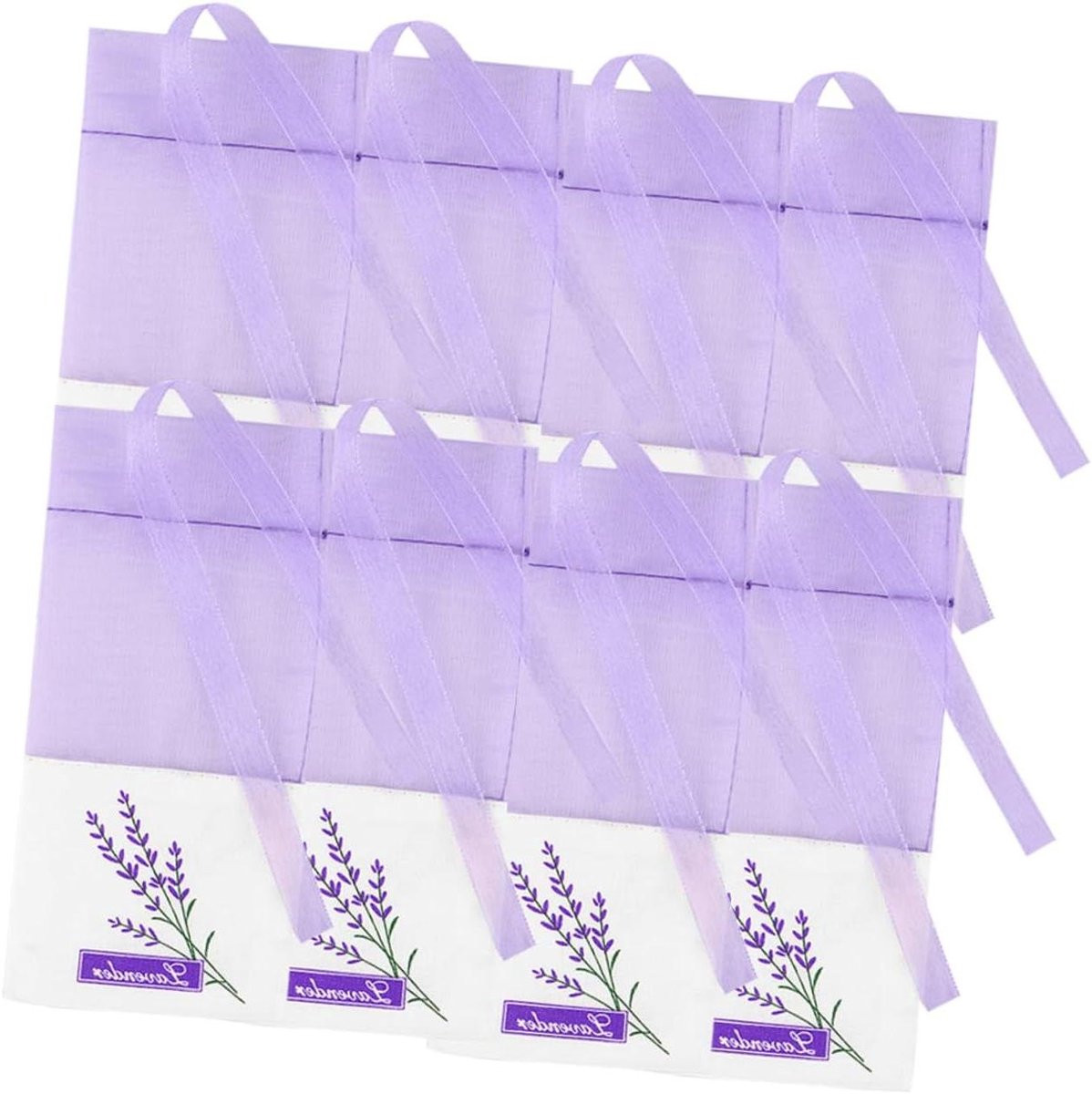 Set van 8 multifunctionele lavendel geurzakjes voor decoratie in huis en de auto