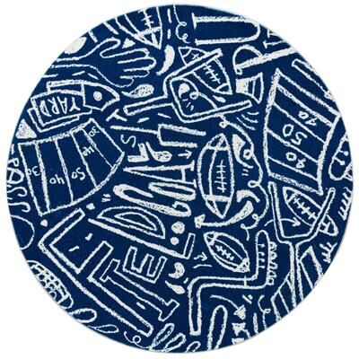 Katie Merz SPORTSGLYPHS Football Area Rug