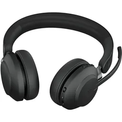 Jabra Evolve2 65 UC (Kabellos, USB-A, Unify), Office Headset, Schwarz