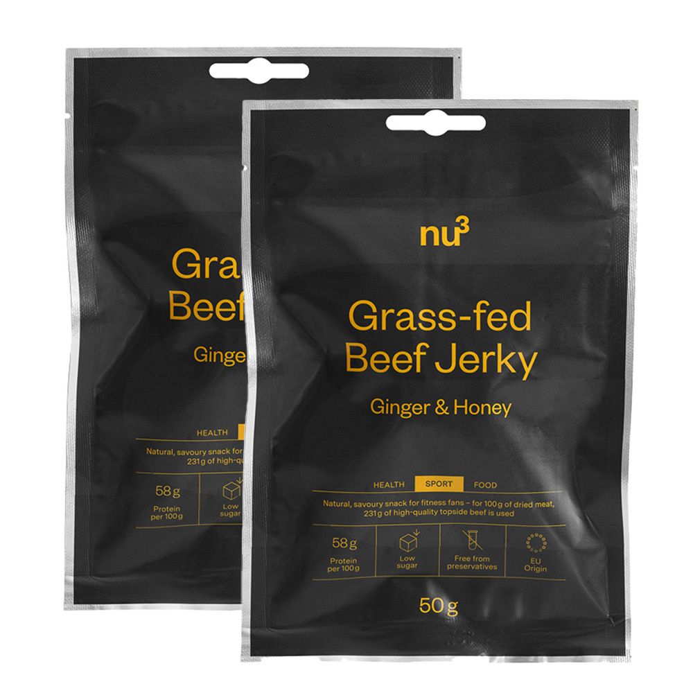 nu3 Beef Jerky Ingwer-Honig x 2 2x50 g Sonstige