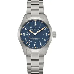 Hamilton Khaki Field Power Reserve Handaufzug 40 mm Edelstahlband Blau Herrenuhr H69509140
