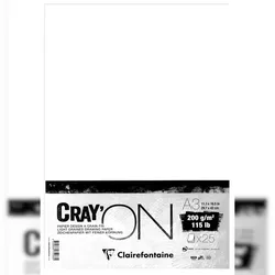 Clairefontaine Cray'ON, Packung mit 25 Bogen A3 200g - 975068C