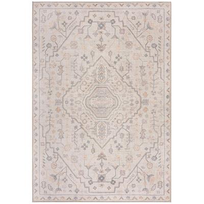 Teppich FLAIR RUGS "Teo", beige (natur), B:115cm H:4mm L:170cm, Kunstfaser, Teppiche, Teppich, Waschbarer Traditioneller Teppich