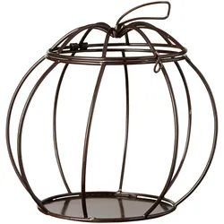 IB Laursen Metall-Kürbis zum Öffnen Dunkelbraun, Dunkelbraun - Ø 19,2 x H 16 cm