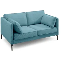BOOOM Sofa Brandon Cord Blau Lagoon