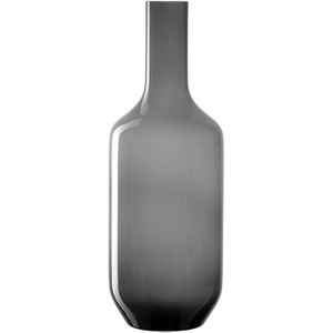 Leonardo Vase 041746, Milano, Glas, grau, Solifleur-Bodenvase, bauchig, Höhe 64 cm
