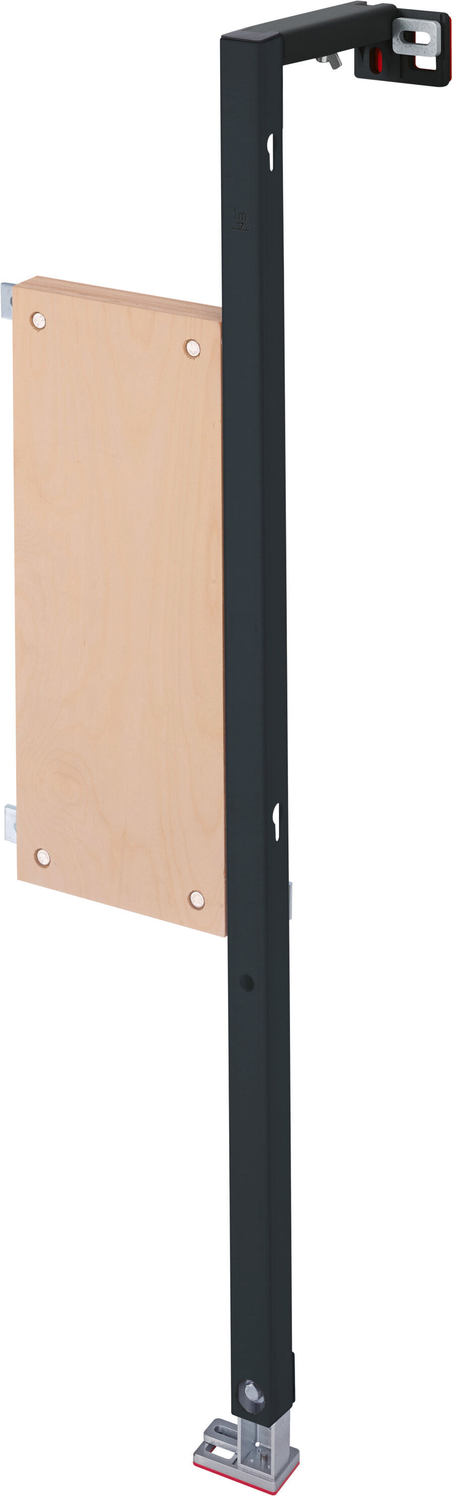 Duravit Élément d'extension DuraSystem WD6013000000 23,8 x 114,8 cm, pré-assemblé, revêtement par poudre