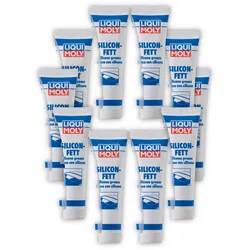 10x Schmierfett LIQUI MOLY 3312 Silicon-Fett transparent Silikonfett Schmierung 100g