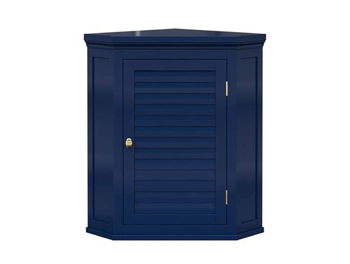 Teamson Home Glancy Eckhängeschrank Abnehmbar, Marineblau Abnehmbar
