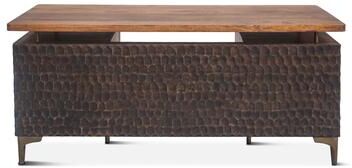 World Interiors Vallarta 66-Inch Two Tone Mango Wood Desk-