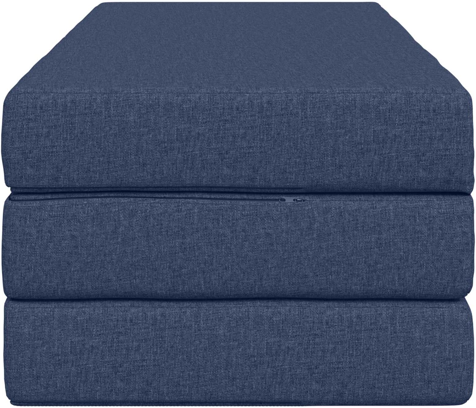 vidaXL Canapé-lit pliable 120 x 67 x 45 cm Bleu