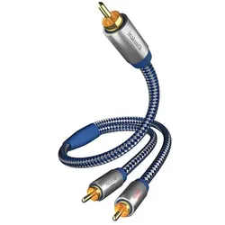 Inakustik Premium Y-Subwoofer-Kabel (2 m, Cinch Kabel), Audiokabel