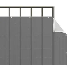 BALKON SICHTSCHUTZ Dunkelgrau 750/75 cm