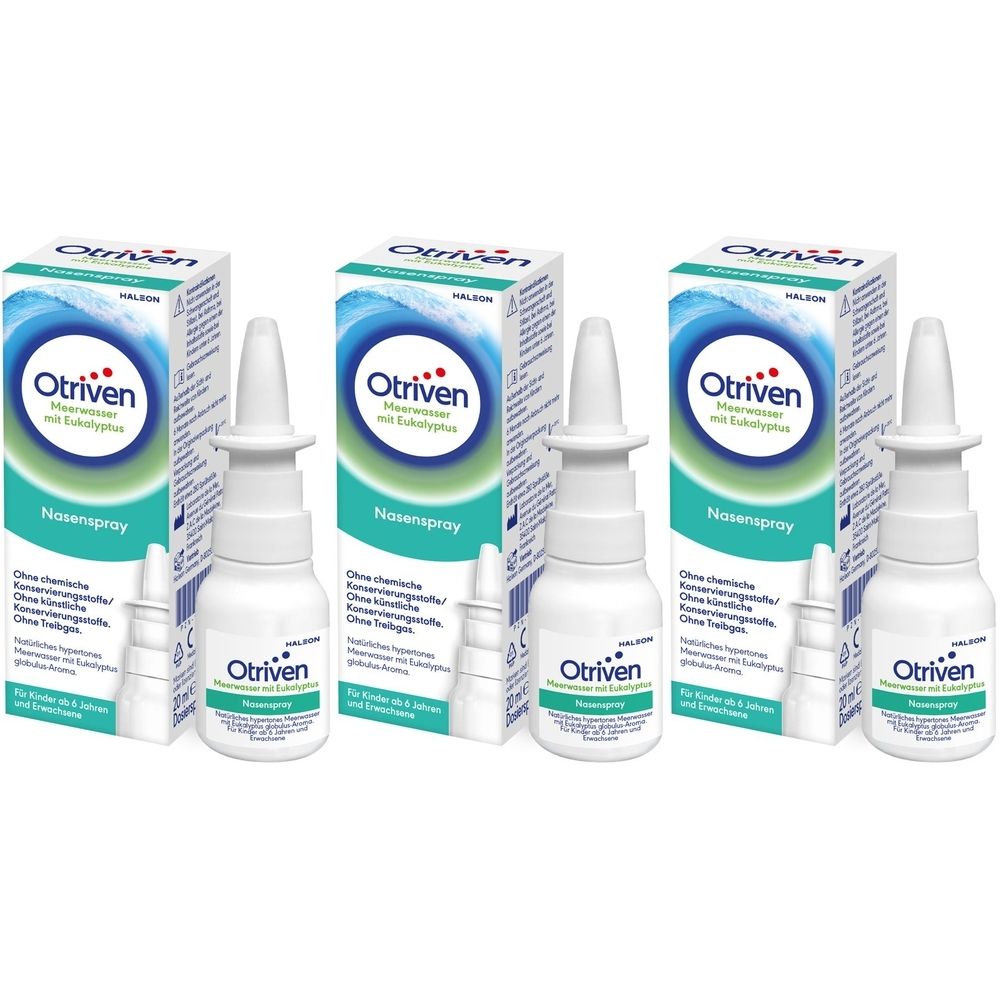 Otriven Meerwasser mit Eukalyptus Nasenspray x3 3x20 ml