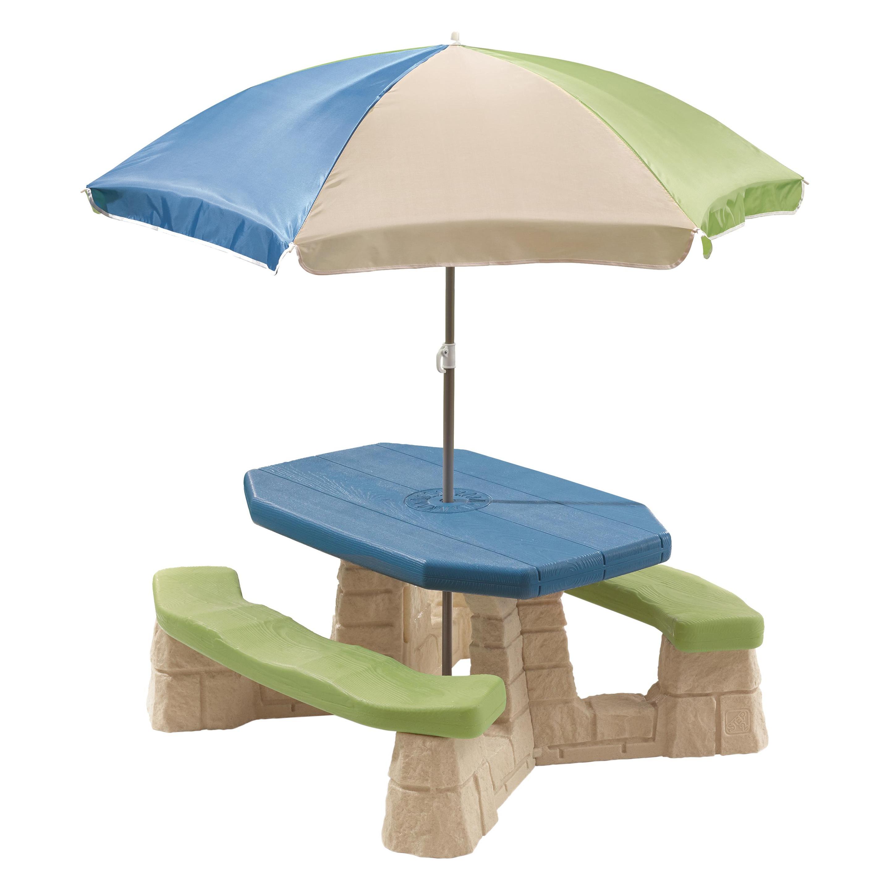 Step2 Naturally Playful Picnic Table With Umbrella (843899)