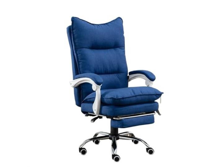 Ygt9mS6vz Stuhl mit hoher Rückenlehne Chefbürostuhl mit hoher Rückenlehne und Fußstütze(Blue)