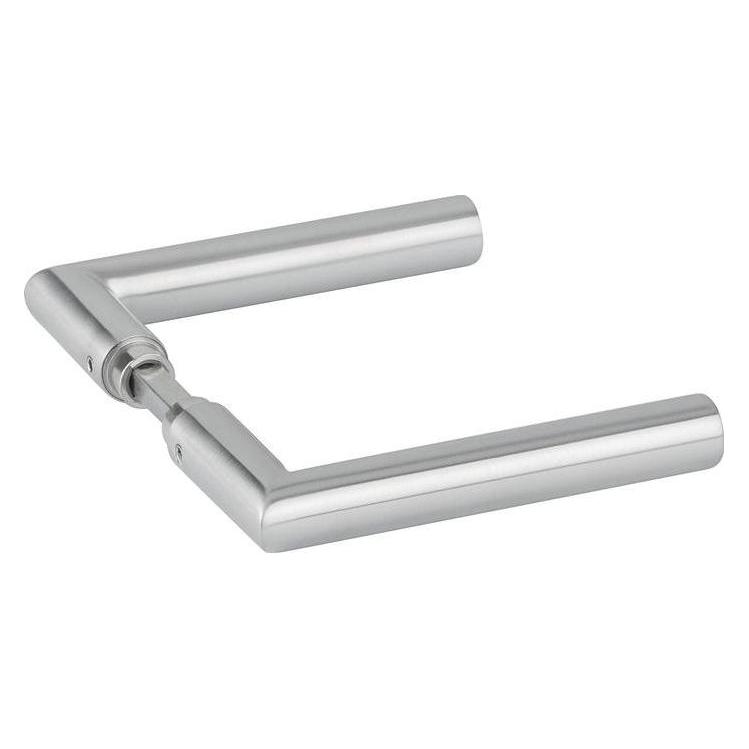 Hermat Glastürdrückerpaar 1802 BASIC 02 ( 3000253952 ) Edelstahl Vierkant 8 mm (Türgarnitur, Türgriff) (5176)