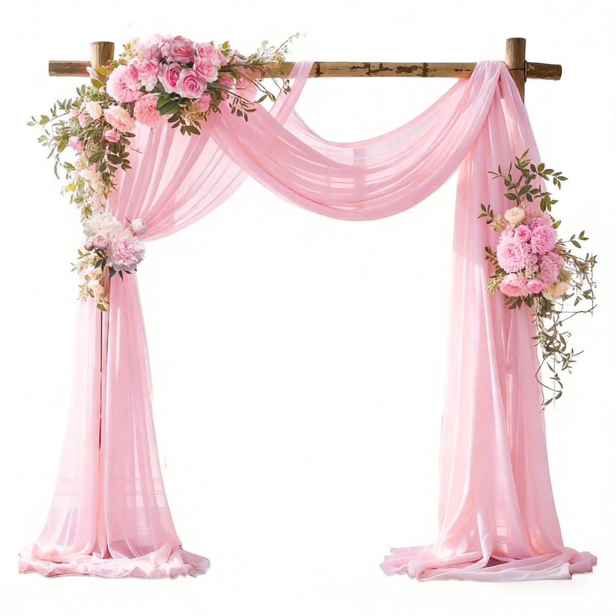 Omgoods Roze Trouw Tapestry voor Ceremonie Decoratie 75 x 600 cm