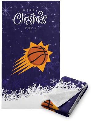 "NBA Christmas 2023 Suns Printed Beach Towel - 30""x60"""