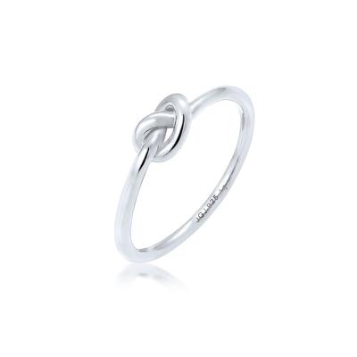 Silberring ELLI "Ring Knoten 925 Sterling Silber" Gr. 58, silber, Fingerringe, Damen, 58, Silber 925 (Sterlingsilber), Silberring