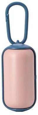 Snug & Styled Portable Dog Poop Bag Dispenser & Hands Free Waste Pickup Tool With 15 Bags pink+indigo