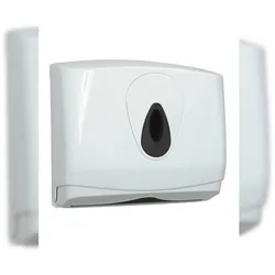 PlastiQline Papierhandtuchspender MINI - Farbfenster grau - Handtuchspender