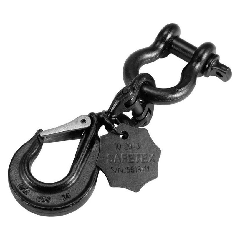 Safetex Universal Lasthaken 22cm schwarz eloxiert WLL2000kg (50301626)