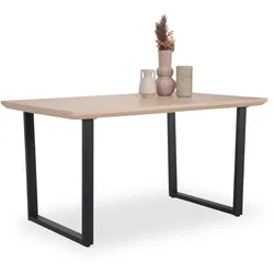 Esstisch BERENIKE (LBH 140x90x76 cm) - braun - LBH 140x90x76 cm