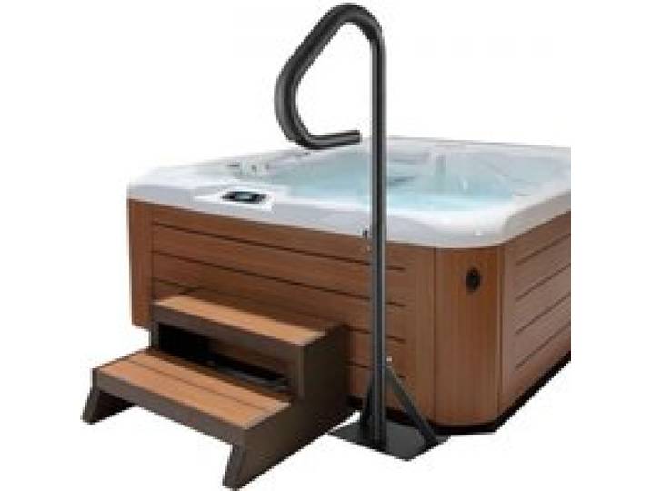 VEVOR Main Courante Spa 54,2x37x144,7 cm Rampe Escalier Sécurité Spa Rotative 360° Hauteur Réglable 89-144,7 cm Charge 272 kg Antirouille Aluminium Base de Montage Coulissante pour Intérieur Extérieur