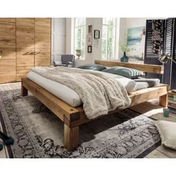 Massivholz »Vancouver 6« Wildeiche Balkenbett 160x200 cm