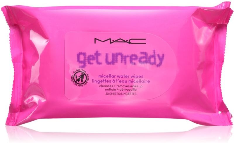 MAC Cosmetics Get Unready Micellar Water Wipes micellar makeup remover wipes 30 pc