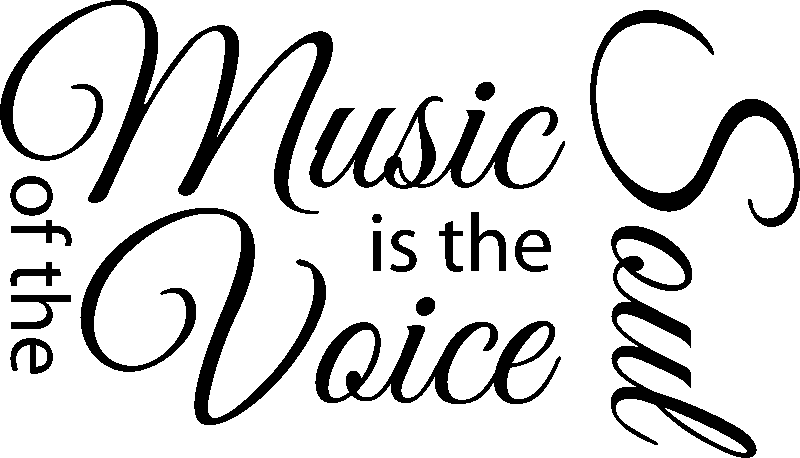 Ambiance-sticker Sticker Music is the voice of the soul