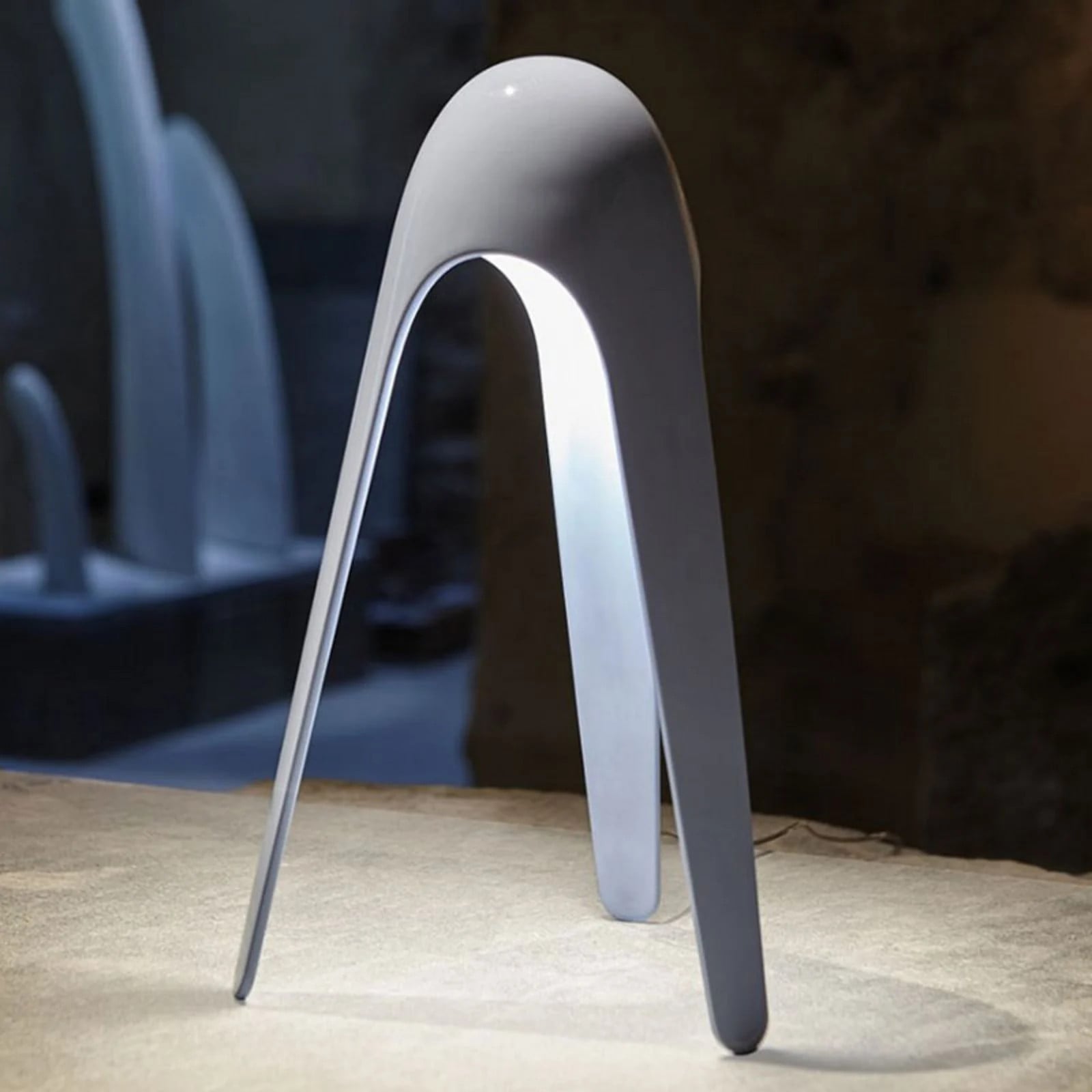 Martinelli Luce Cyborg Tafellamp Gray - Metaal