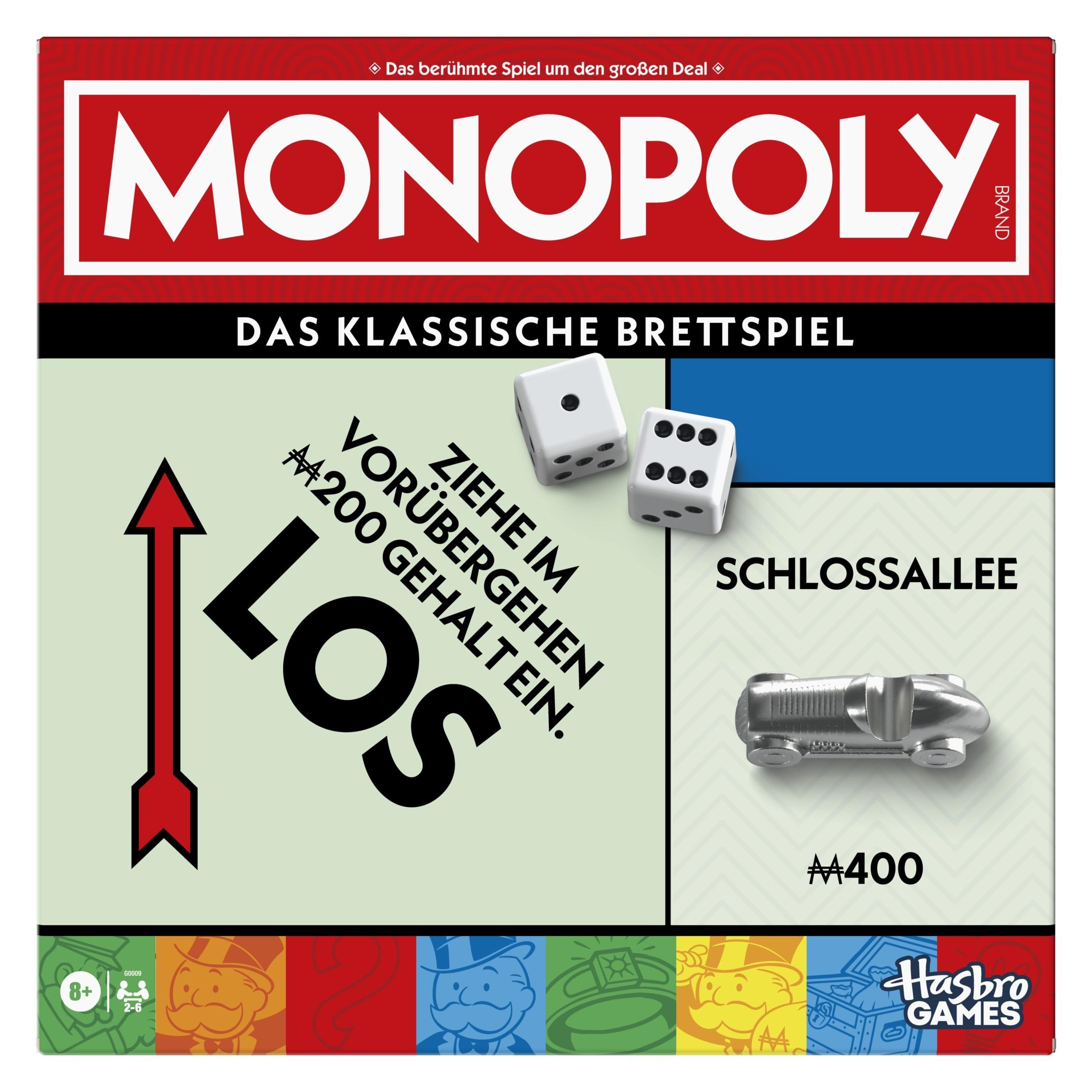 Hasbro Gaming Monopoly Classic Refresh (Deutsch, 2 - 6 Spieler) (G0009100)