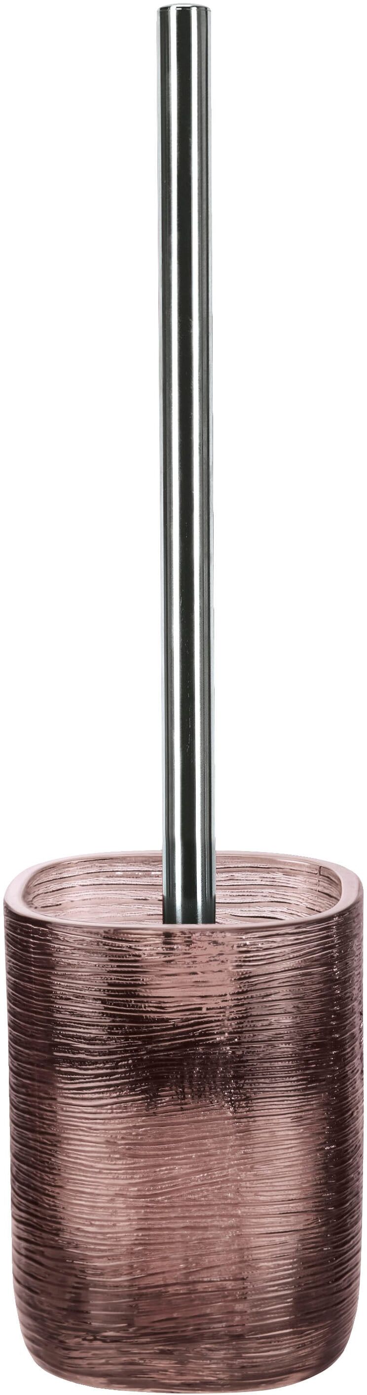 WC-Garnitur KLEINE WOLKE "Qubo", rot (rouge), B:9,5cm H:38,5cm L:9,5cm, Glas, Reinigungsbürsten, WC-Garnitur rouge Einheitsgröße