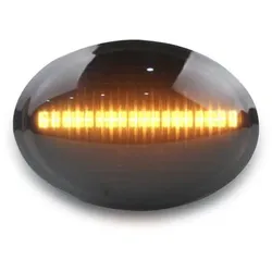 Led Seitenblinker Schwarz für alle passend für Fiat 500, 500C, 500L ab 2007-